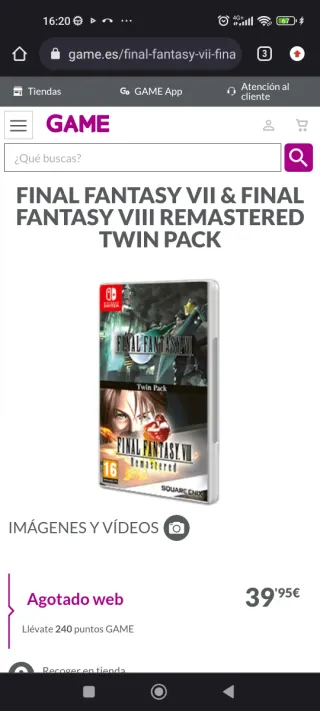 Final Fantasy VII & VIII Twin Pack