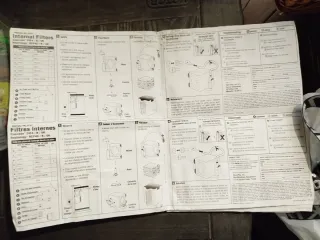 Pecera con filtro y accesorios