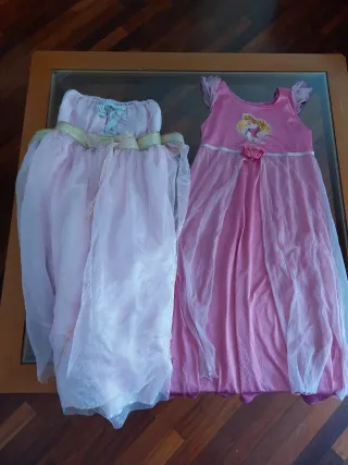 Lote 2 Disfraces Princesa Niña 6-8 Años