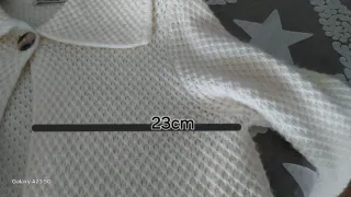 Casaco comprido bege/branco