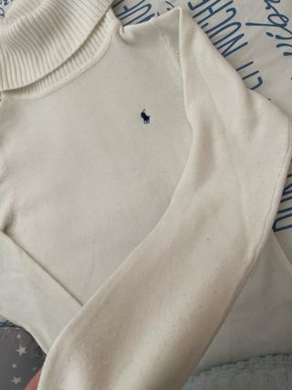 Jersey Polo Ralph Lauren Cuello Alto Blanco Talla