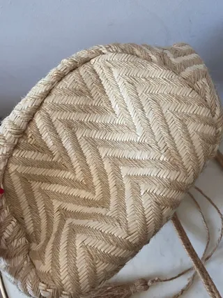 Bolso de playa de rafia