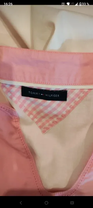 Vestido Tommy Hilfiger Rosa y Blanco