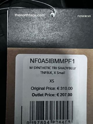 Abrigo The North Face Azul y Negro