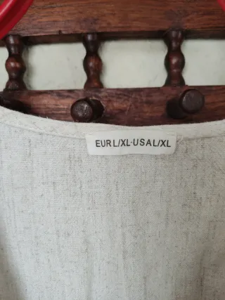 Chaleco mujer beige y marrón talla XL
