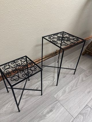 Juego de 2 soportes para macetas