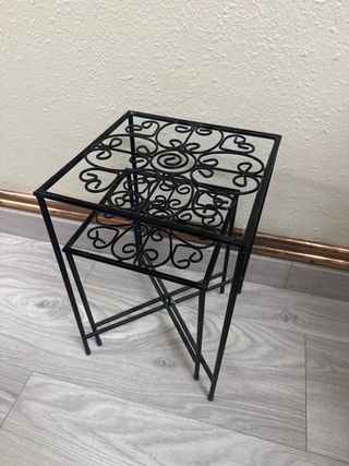 Juego de 2 soportes para macetas