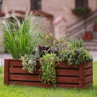 Jardinera de madera
