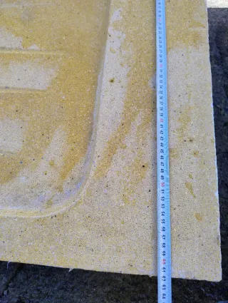 Fregadero de piedra doble,opción de encimera.