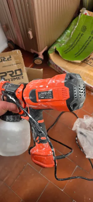 Pistola de pintura eléctrica