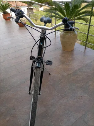 Bicicleta de paseo negra