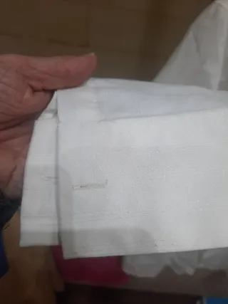 Camisa Oxford Style Beige/Blanca Talla M