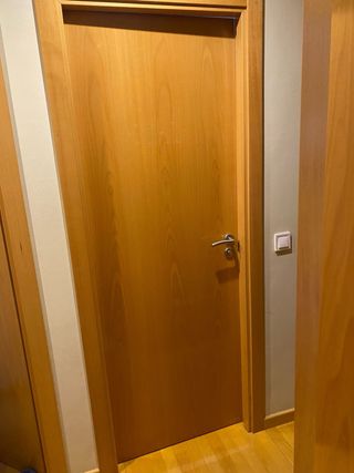 6 Puertas Interiores Roble Claro con Cerco