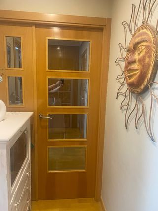 6 Puertas Interiores Roble Claro con Cerco