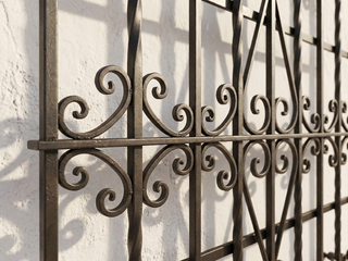 Reja hierro forjado ventana decorativa 82 x 82 cm