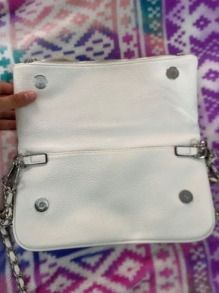Bolso Zadig & Voltaire blanco con cadena