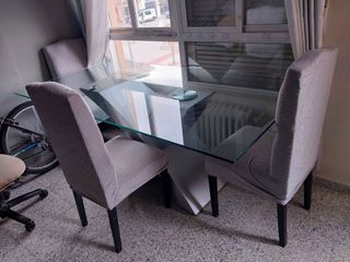 Mesa de cristal 200x100