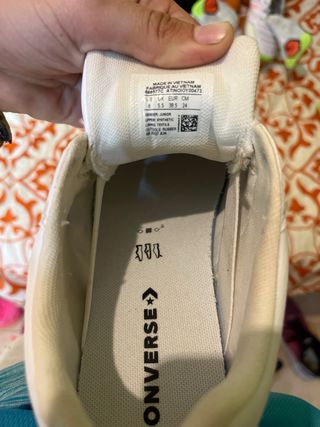 Converse Blancas Talla 38.5