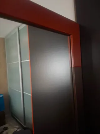 Cajonera madera con espejo a conjunto
