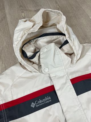 Chaqueta Columbia Blanca y Roja