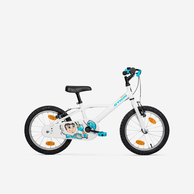 Bicicleta niños 16 pulgadas  Btwin 100 Inut blanca 4,5 -6