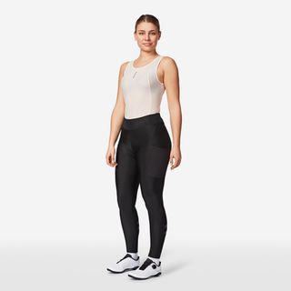 Culotte Largo Ciclismo Carretera EDR Mujer Negro Invierno