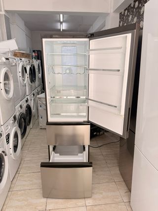 Nevera Haier Gris 3 Puertas 6 meses garantia