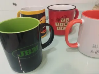 Lote 4 Tazas Cerámica
