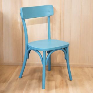 Sedia in Legno di Olmo Shabby Chic Vintage Azzurra