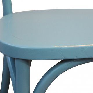 Sedia in Legno di Olmo Shabby Chic Vintage Azzurra