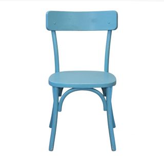 Sedia in Legno di Olmo Shabby Chic Vintage Azzurra