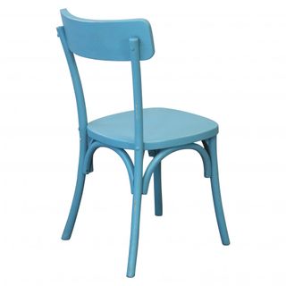 Sedia in Legno di Olmo Shabby Chic Vintage Azzurra