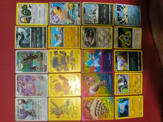 Lotes 20 y 13 Cartas Pokémon Vstar Silver, dorada.