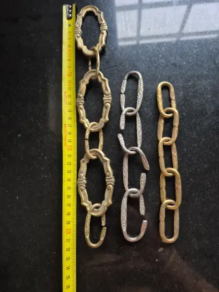 Cadena eslabones para lámpara antigua