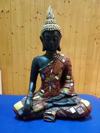 Figura Buda Decorativa Sentado
