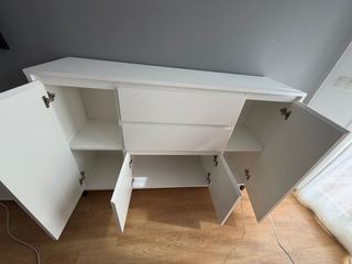 Mueble TV blanco diseño moderno