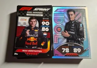 Lote Cartas y Cromos Pegables Formula 1