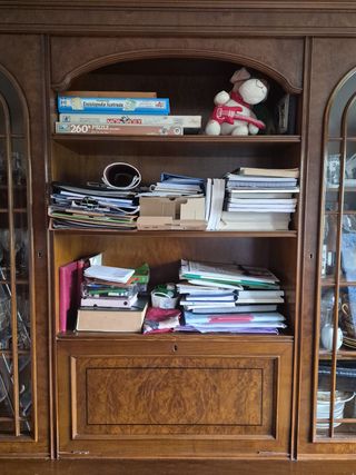 Mueble Salón Madera Maciza 3m - Boiserie Clásica
