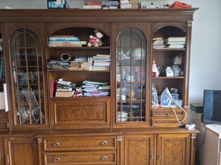 Mueble Salón Madera Maciza 3m - Boiserie Clásica