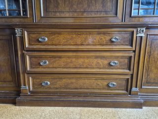 Mueble Salón Madera Maciza 3m - Boiserie Clásica