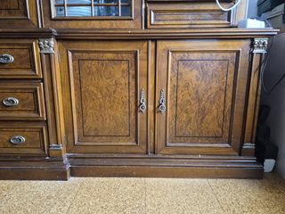 Mueble Salón Madera Maciza 3m - Boiserie Clásica