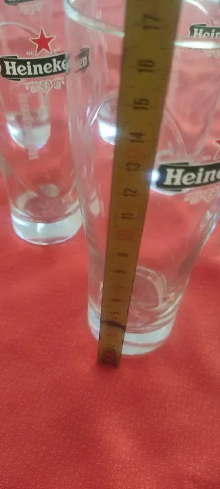 6 Vasos de Cerveza Heineken