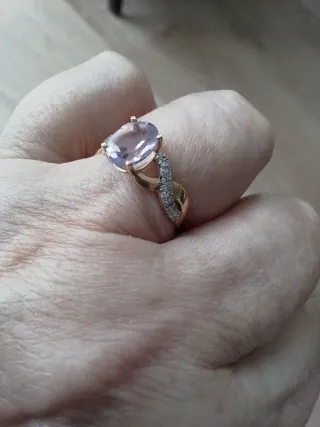 Anillo Oro 18k Amatista