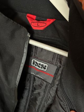 Chaqueta Moto Invierno Ixs Negra Roja Blanca
