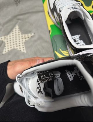 Bambas Bape Negras y Blancas Talla 43