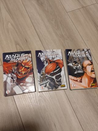Comics 1, 2 y 3 Ataque de titanes