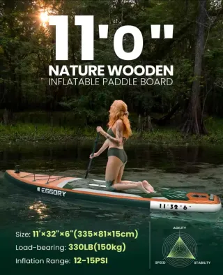 Tabla Paddle Surf EGGORY Verde Completa