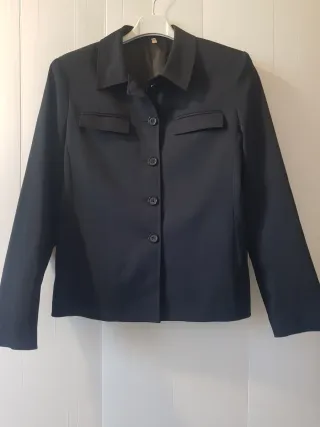 Giacca camicia donna nera