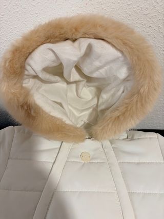 Saco de bebé Coconut blanco con capucha
