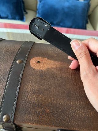 Baúl licorero vintage + botella artesanal